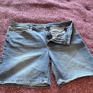 Lands' End Blue Jean Shorts Casual Style